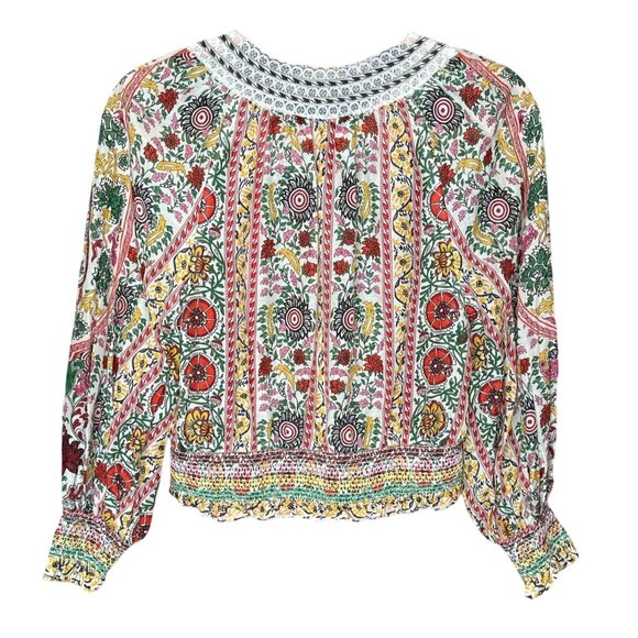 Alice + Olivia Cherelle Printed Cropped Blouse – Size Small - Picture 5 of 12
